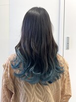 フローラバイシエスタ 池袋(Flora by siesta)&nbsp;ターコイズブルーグラデーション