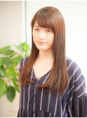 大人かわいい艶ストレート