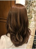 ブラウンパーマヘア by MIKI【LUXBE 大阪梅田店】
