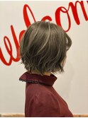 ハイライト甘辛ショートボブ