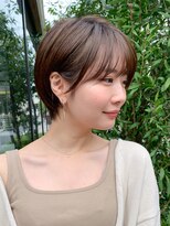 ミィ 表参道(mee.)&nbsp;【mee.】ハセガワヒトシ 春　ハニーベージュ　ショートボブ