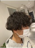波巻きパーマ