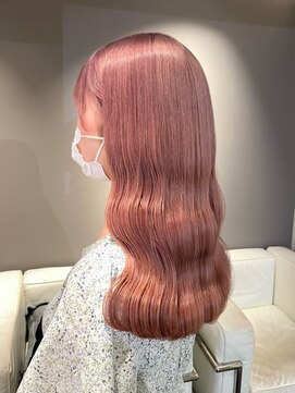 ベレーザ 渋谷(BELEZA) ba222_2wayバングオン眉ショートミルクティーピンクボブウルフ