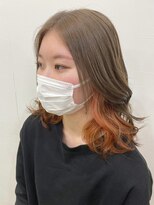 エメ ヘアー(aimer hair) beige × orange inner