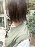切りっぱなしボブ☆オリーブカラー【横浜】