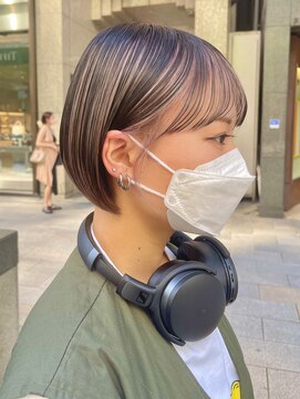 マックス フォー ヘアー(MAX FOR HAIR) 【デザインカラー】綺麗なボブ×高めインナーカラー◎