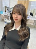 リアルお客様ヘア　韓国ヘア　似合わせ顔まわり　レイヤーカット