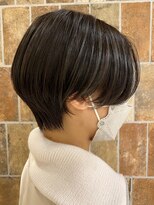 ピークアブー アヴェダ アトレ恵比寿(PEEK-A-BOO AVEDA)&nbsp;ハンサムショート丸みショート黒髪20代30代40代