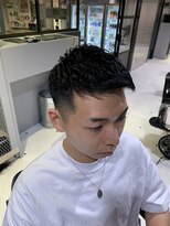 フランクスバーバーザスタンド(Frank’s barber the stand)&nbsp;メンズバーバーアイロンパーマフェードショート眉毛F