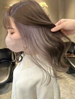 ロンド レア 天神大名店(Lond Le’a)&nbsp;インナーカラーイヤリングカラーダブルカラーベージュカラー韓国