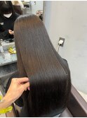 イメチェンハッシュカットフルバング似合わせレッドブラウン