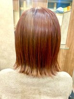 ベルエ(Belle)&nbsp;外はねボブレッドオレンジカラー