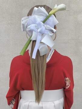 インフィニティー infinity HAIR SPACE BLOOM ポニーテール・アレンジ