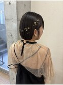箔付きタイトヘアアレンジ/大宮東口タイトヘアアレンジ