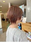 ウルフショート×おしゃれ白髪染め