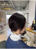 前下がりショートボブスタイル