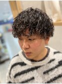 メンズカット ツイストパーマ