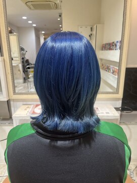 ヘアースペースブルーム リアン 岡町店(HAIR SPACE BLOOM Lien) 【岡町／ウルフカット／ダブルカラー】