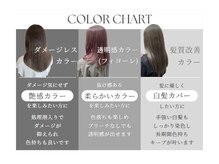 トアン(toan)の雰囲気（カラーの種類が豊富で自分に合った色の提案をさせていただきます）