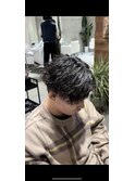 波巻きパーマ