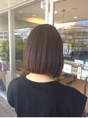 ボブハイライトアッシュベージュブラウン