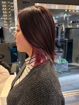 ヘアーアンドカラー ルジャルダン 葛西店(le jardin) ボルドーとmixインナーの切りっぱなしボブ