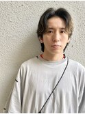 men's hair/ナチュラルセンターパート/シースルーウルフ/恵比寿