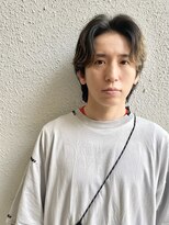 シエン 恵比寿(CIEN)&nbsp;men's hair/ナチュラルセンターパート/シースルーウルフ/恵比寿