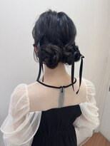アカネ(Akane)&nbsp;ツインアレンジ　お呼ばれヘアセット　20代 30代