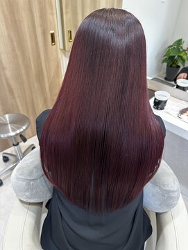 ベル サウス(BHEL south) 津市ロングレイヤーカットハッシュカット透明感カラー重めロング