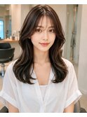 大人可愛いミディアムレイヤー/池袋/30代/40代/縮毛矯正