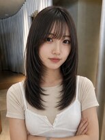 ノラ ギンザ(NORA GINZA) セミロングレイヤーレイヤーカット顔周りカット