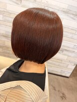 ヘアーメイクサロン プラスチッタ(hair make salon plus citta')&nbsp;秋カラー◆バーガンディブラウン × ボブ◆