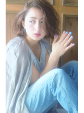 リマ(RIMA) 【RIMA】HARUKI 外国人風☆かきあげ無造作Bob×パーマstyle