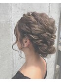 代官山★結婚式ルーズヘアセット★ヘアアレンジ☆ギブソンタック