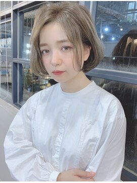 マリアバイアフロート(Maria by AFLOAT) 【shige】アッシュブラウンネオウルフ毛先パーマ外ハネボブ