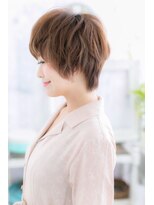 ミック ヘアアンドビューティー 大山店(miq  Hair&Beauty)&nbsp;きちんと感♪ココアブラウンアシンメトリーフェミニンショートa