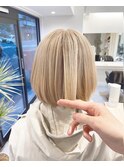 【sou】中野担当 ミルクティーボブ シンプルボブ