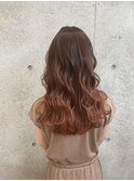 オレンジベージュグラデーション