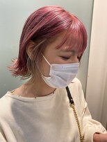 (akiko)ブリーチカラー×ピンク×ベージュ