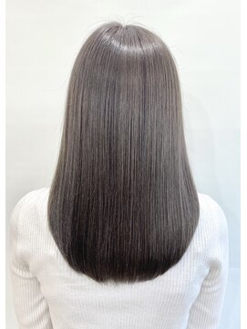 ポット バイ クレドガーデン 大宮東口店(pote by CRED GARDEN) 縮毛矯正/艶髪バイオレットブラウン/大人ロング/髪質改善 大宮sl