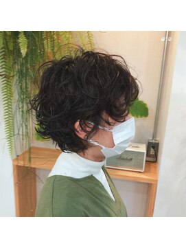 アクセヘアー 町田(acce hair) マッシュショートの無造作パーマ