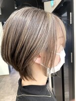 アグ ヘアー ムキシツ 国分寺店(Agu hair mukisitu) 【担当者:関佳祐】顔に馴染むショートボブ×ハイライト