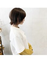 ミント(mint) ウルフショート/ショート/ウルフボブ/グレージュ