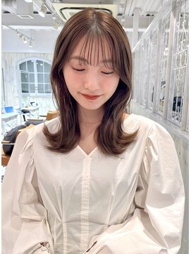 レイラバイアフロート 吉祥寺(Lila by afloat) 韓国ヘア/モカブラウン/シースルーバング