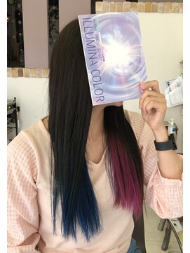 ドゥ スタイル 三国ヶ丘店(Duex Style) 【白髪ぼかしブリーチ×ONカラー】ツートン☆★デザインカラー