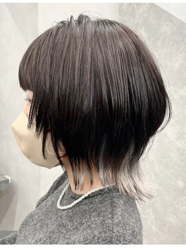 ジエクトカナウ 大阪梅田店(The Ect canow) ウルフインナー/インナーカラー/シルバー/シルバーグレー
