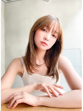 エイミー(Aimee) Aimee町田 大人リラックスミディ×ベージュブロンド