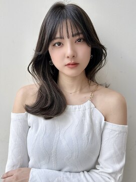 バイオレットジェム(Violet`jem) レイヤーカットアッシュベージュくびれヘア似合わせカット