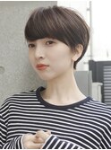 大人マッシュショート／丸みショート／イメチェン／30代40代50代